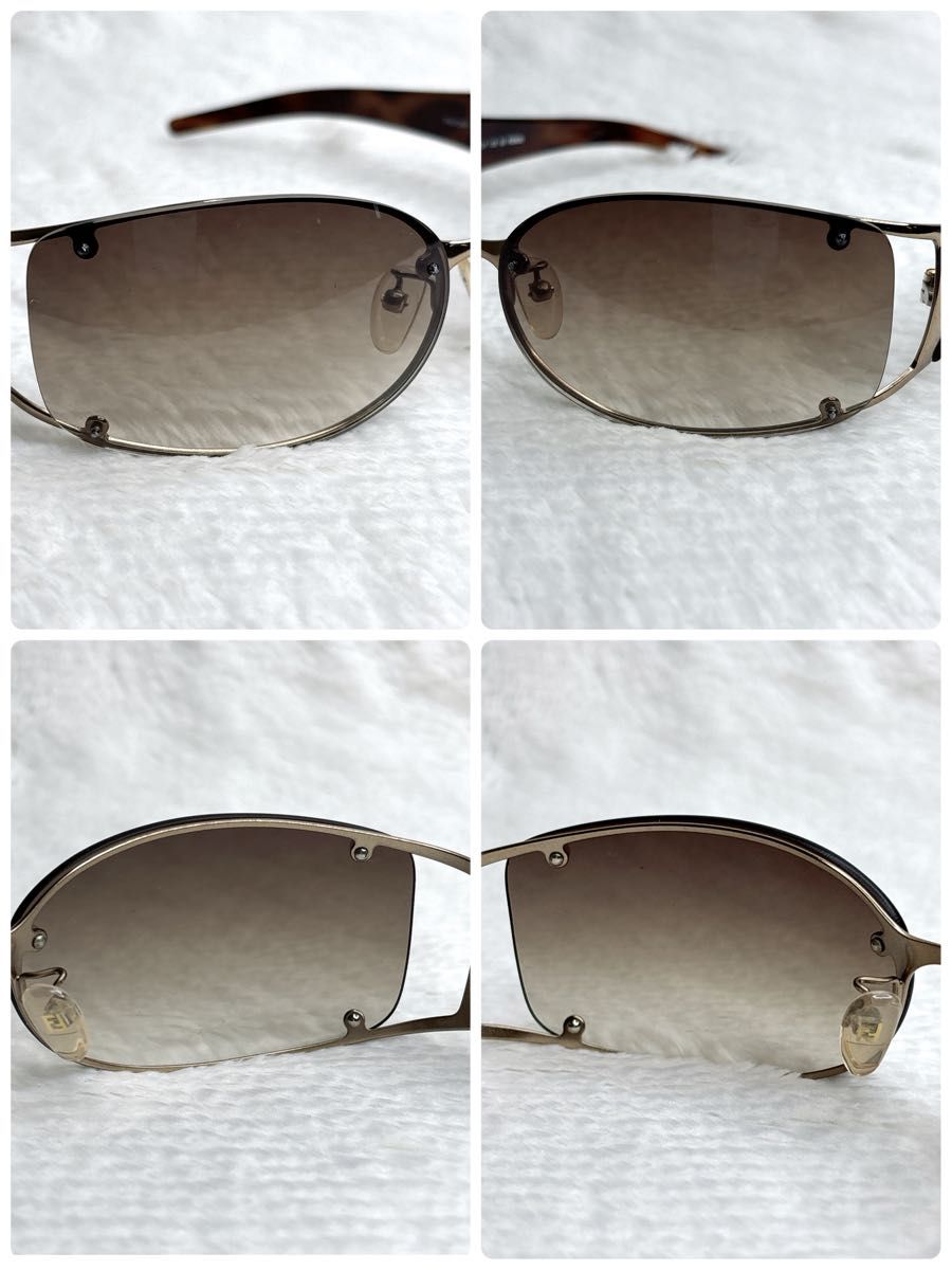 美品 FENDI フェンディ サングラス ズッカ ロゴ FS372AF FENDI フェンディ サングラス ズッカロゴ FS372AF ケース付