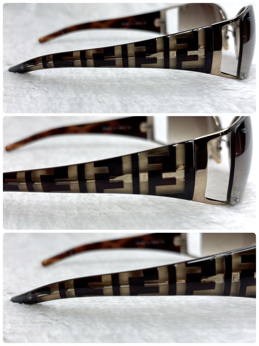 美品 FENDI フェンディ サングラス ズッカ ロゴ FS372AF FENDI フェンディ サングラス ズッカロゴ FS372AF ケース付