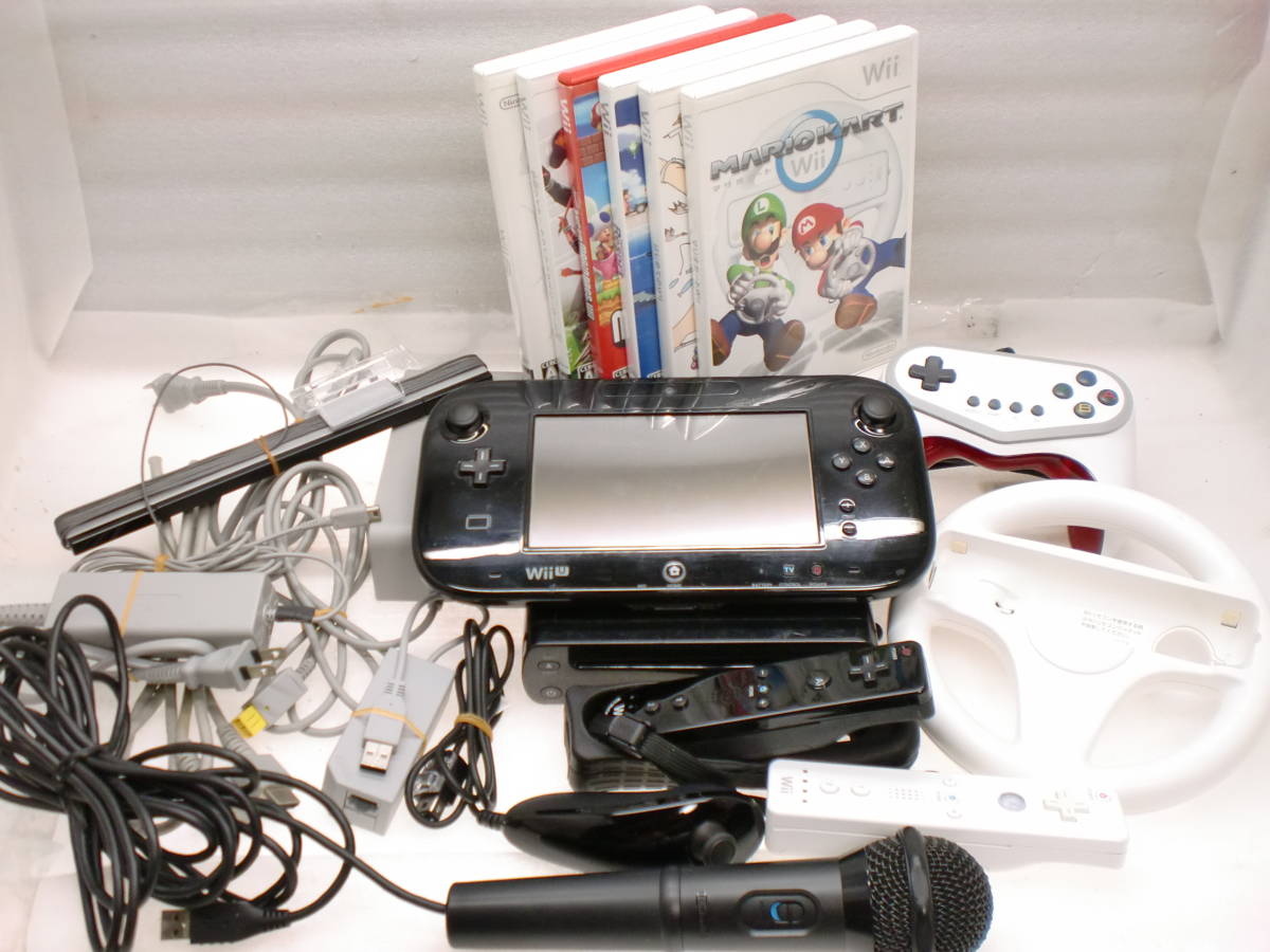 207221 WiiU body (32GB) built-in soft po. other, Mario Cart Wii soft other,po. controller other present condition goods 