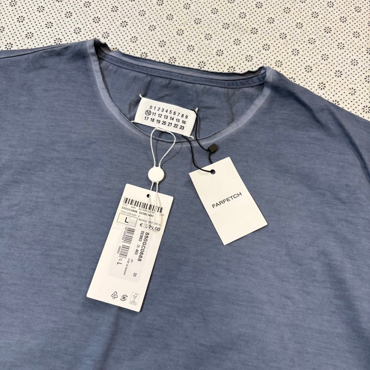 新品未使用タグ付き マルジェラTシャツ 未使用タグ付き メゾン マルジェラ ビッグシルエット 半袖 T