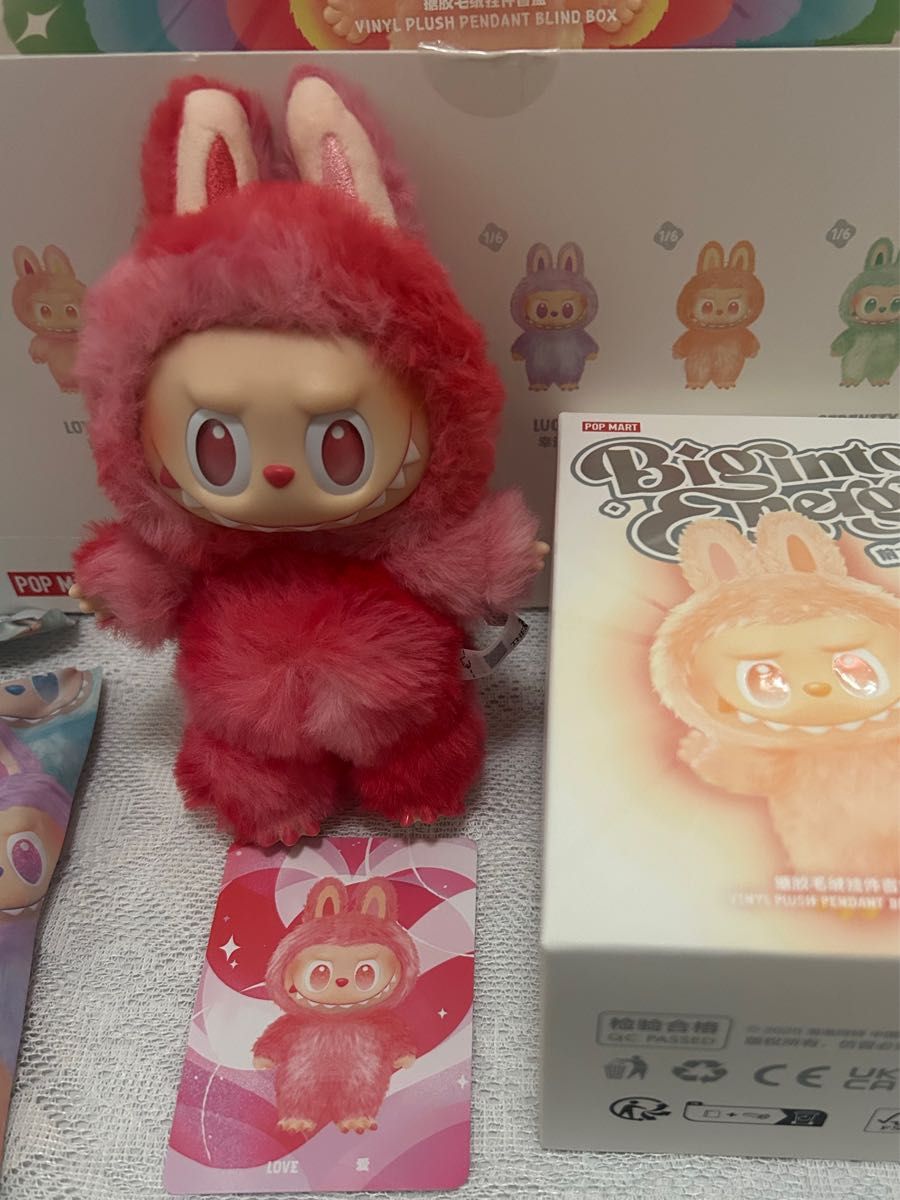 (正規品) Energy LABUBU ラブブ エナジー Love 赤 POPMART Labubu Big into Energy LOVE ラブ 赤 ラブブ ポップ