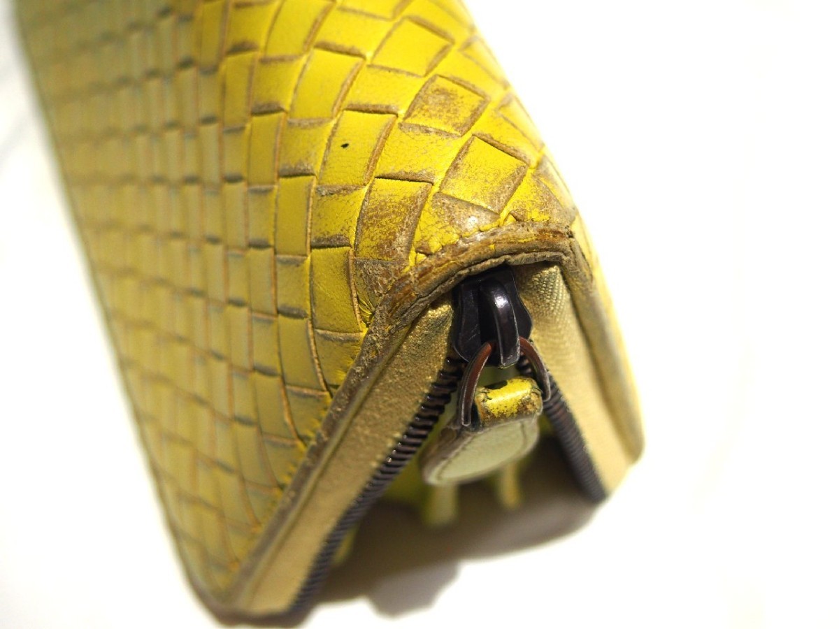 Bottega Veneta】ボッテガ・ヴェネタ 長財布 黄色 イエロー Bottega Veneta】ボッテガ・ヴェネタ 長財布 黄色 イエロー