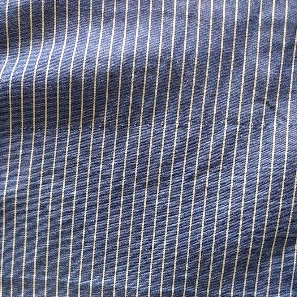  long sleeve shirt Valentino VALENTINO 15 1/2 39 stripe blue cuffs specification button attaching Italy buy tab color remake hand made .