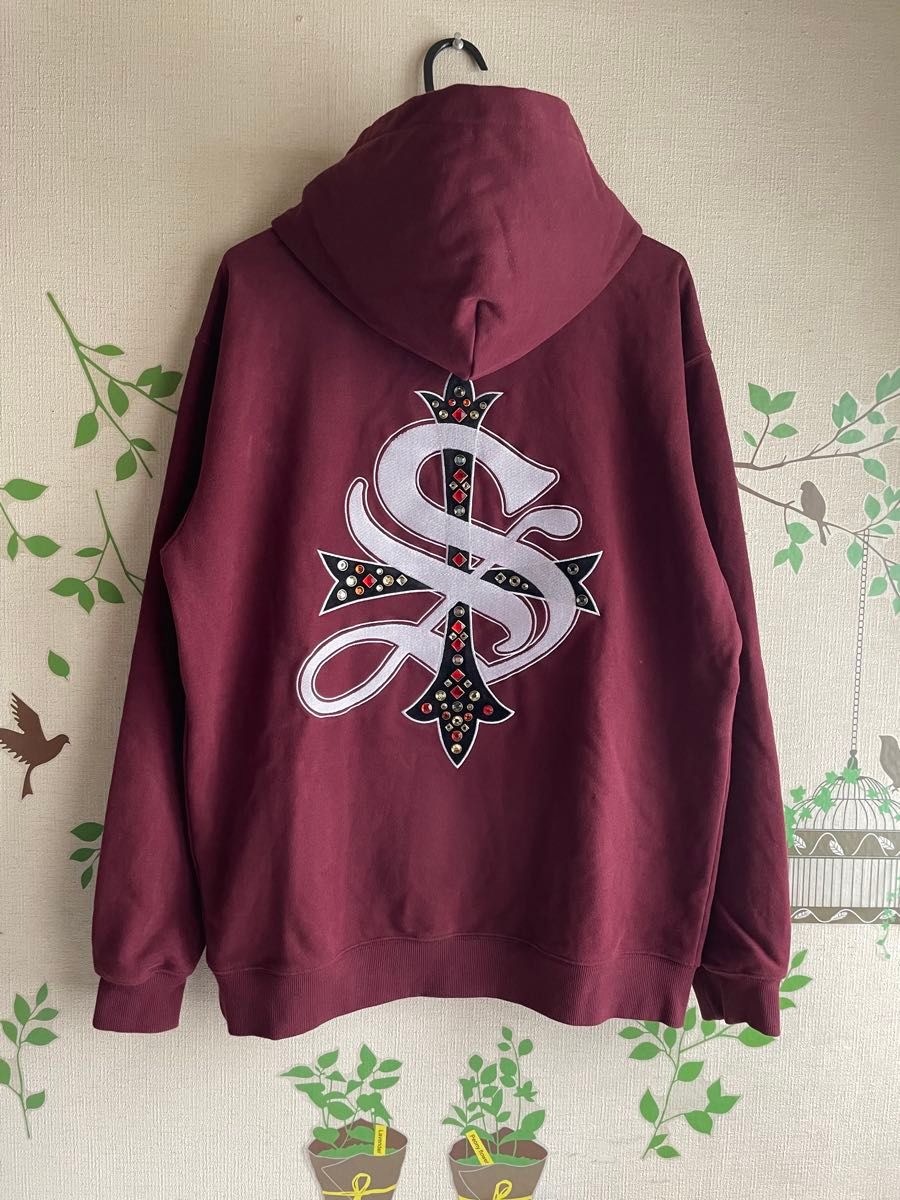 関税込◆ キルティングパーカー 刺繍ロゴ supplierパーカー 【希少デザイン】サプライヤー クロス