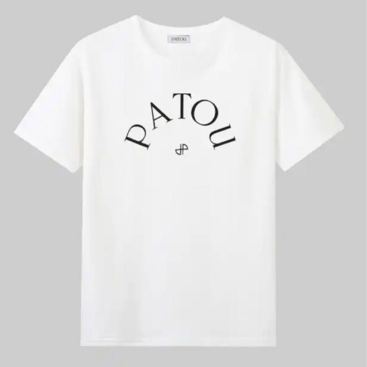 Patou ロゴ Tシャツ ホワイト 半袖 新品未使用 PATOUロゴTシャツ半袖白 ホワイト パトゥ XS ユニ