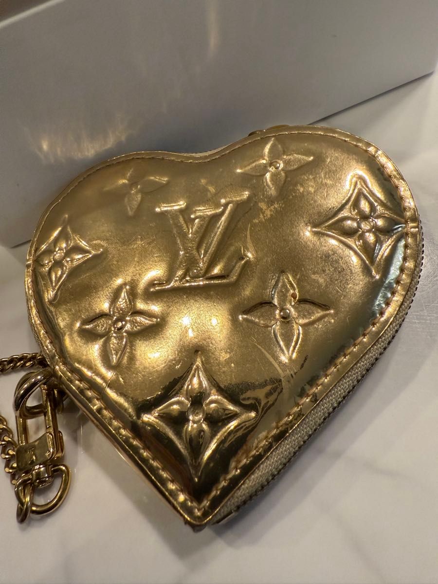 Louis Vuitton ヴィトン ミロワール コインケース ハート ゴールド ルイヴィトン ミロワール ハート ゴールド コインケース|Yahoo