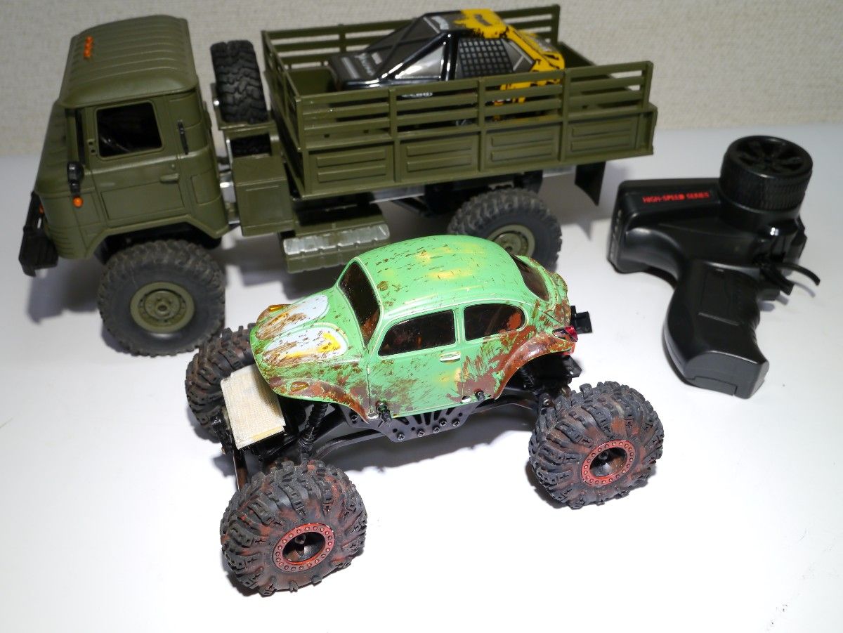 ヨコモ ミニクロ 4x4クローラー 動作未確認 トレーラーおまけ付き ヨコモ ミニクロ 4x4クローラー 動作未確認 トレーラーおまけ