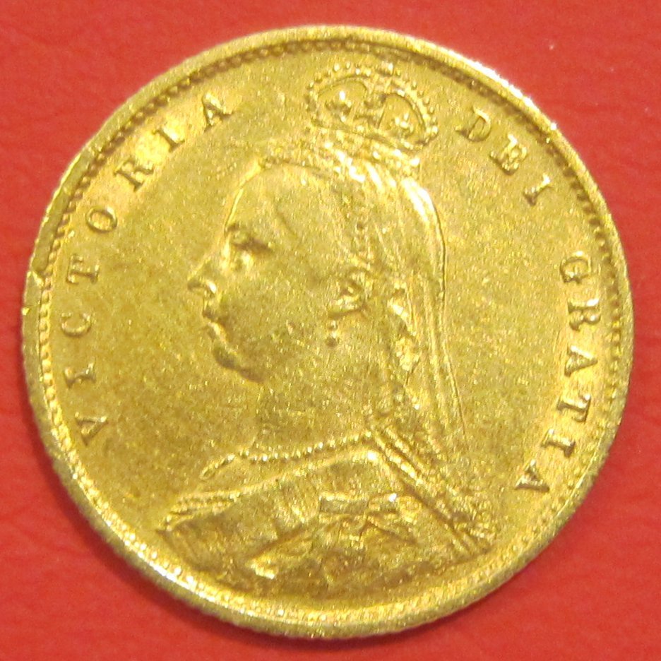 （C-382) ヴィクトリア ハーフソブリン金貨 1887年 ジュビディーヘッド
