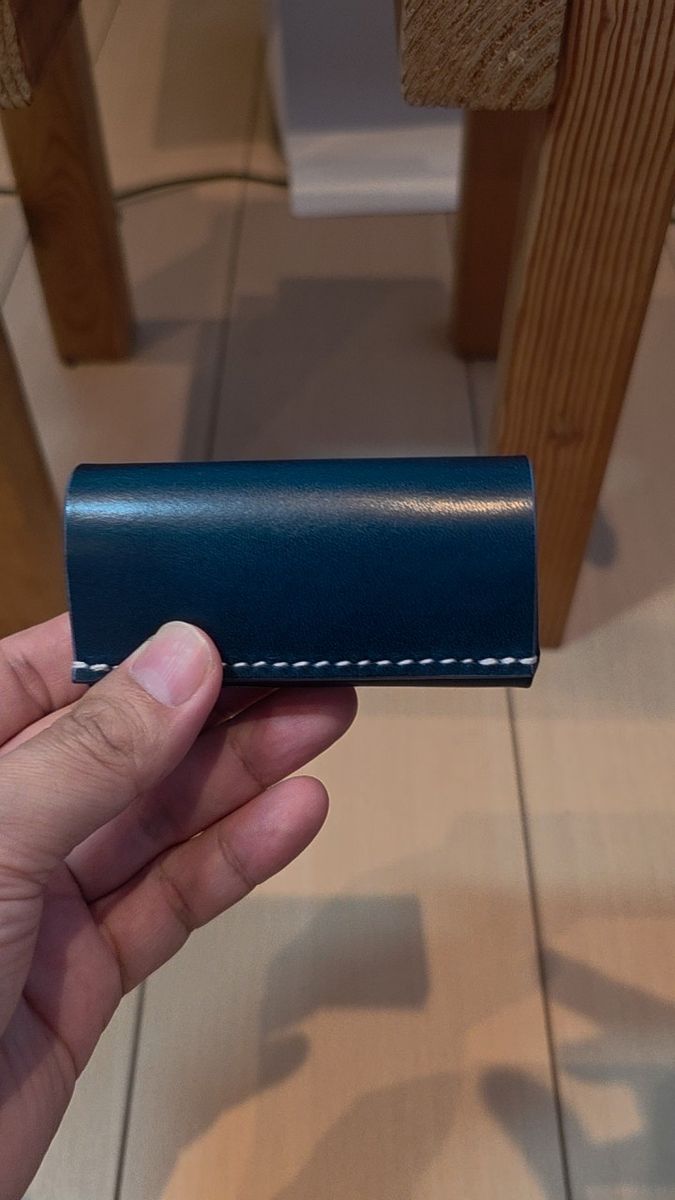 ミニマムウォレット ブルー 小銭入れ キーホルダー