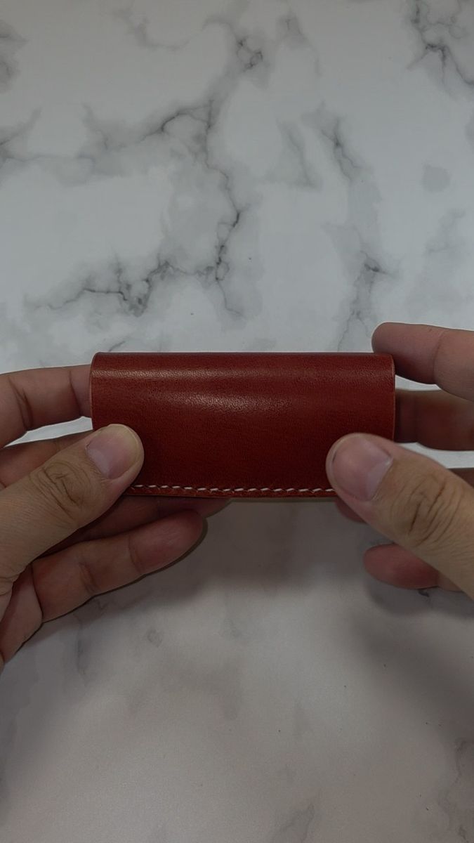 ミニマムウォレット レッドブラウン 小銭入れ キーホルダー