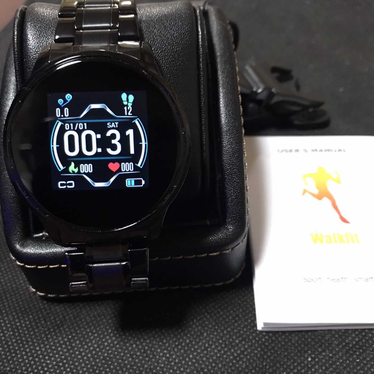 LIGE スマート腕時計メンズスポーツ多機能モードスマートウォッチ心拍数血圧計の腕時計情報ホームリマインダー スマートウォッチブラック