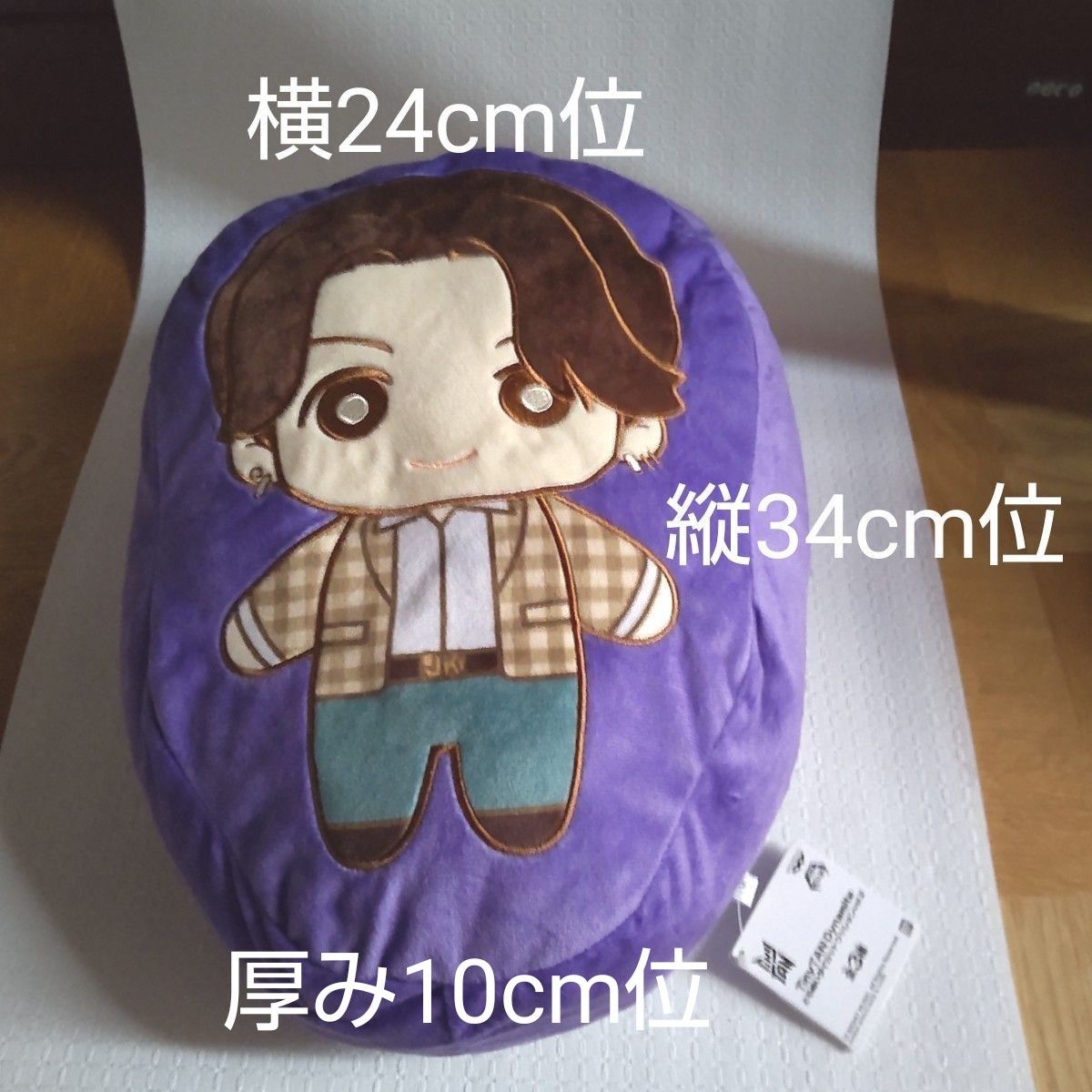 BTS ジョングク グク ダイカットクッション タイニータン ジョングク タグ付き ともぬい ダイカット