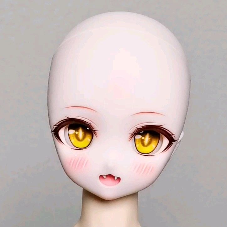 DDH-27 カスタムヘッド セミホワイト肌+カボションアイ2種