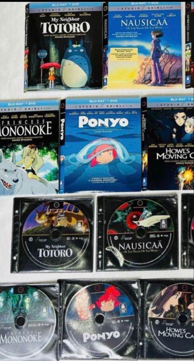 【台紙ケース付き】北米版ジブリ DVD 9枚セット 台紙ケース付き】北米版ジブリ DVD 9枚セット 台紙ケース付き