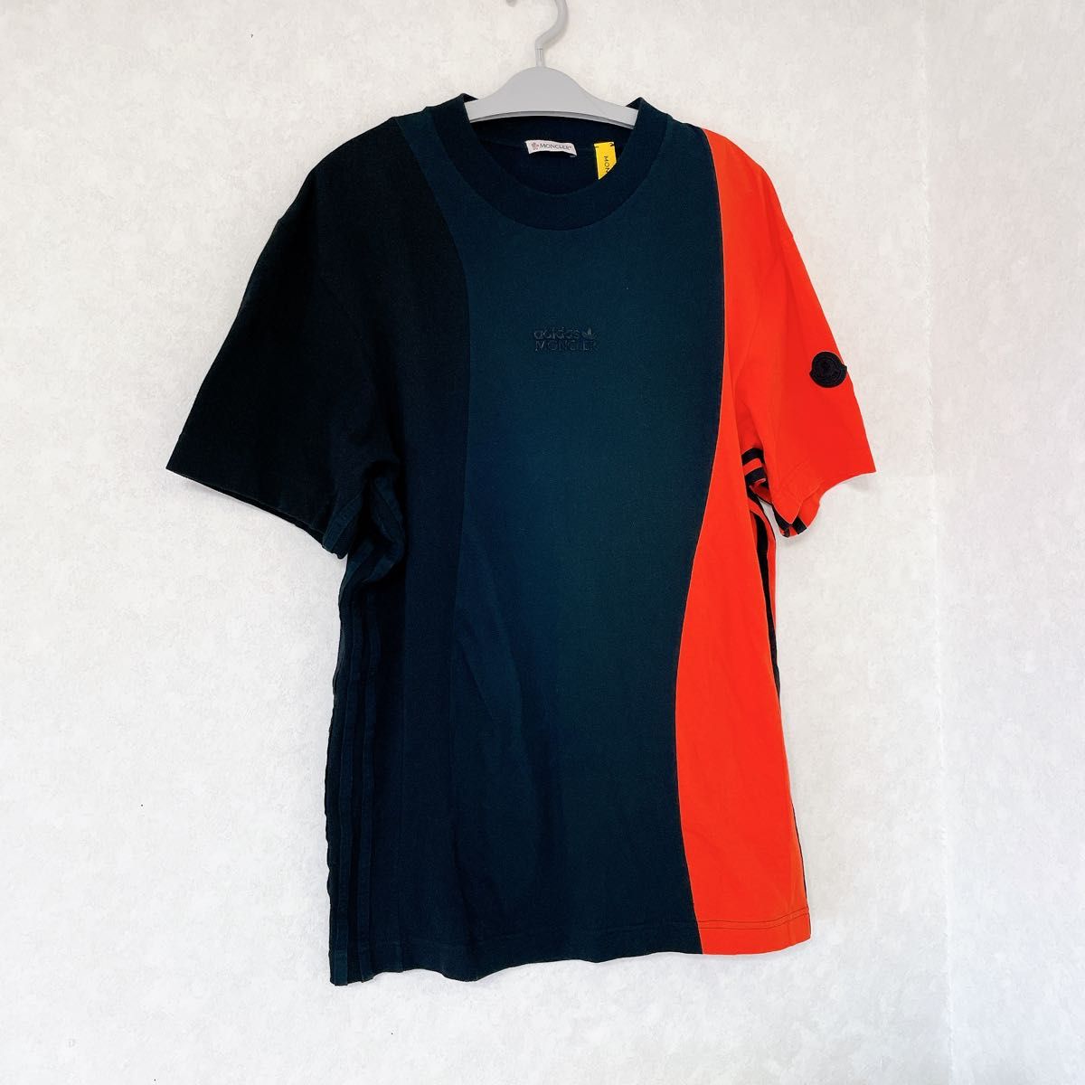 MONCLER モンクレール アディダス ジャージー L/S Tシャツ MONCLER × adidas 2023年製 バイカラー素材切替 Tシャツ|Yahoo