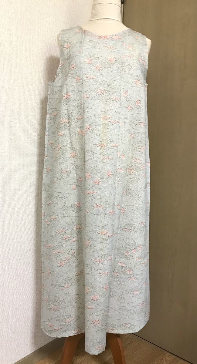Paypayフリマ 着物リメイク 古布 ゆったり Aラインワンピース 古風柄 難あり Paypayフリマ 着物リメイク 古布 ゆったり Aラインワンピース 古風柄 難あり