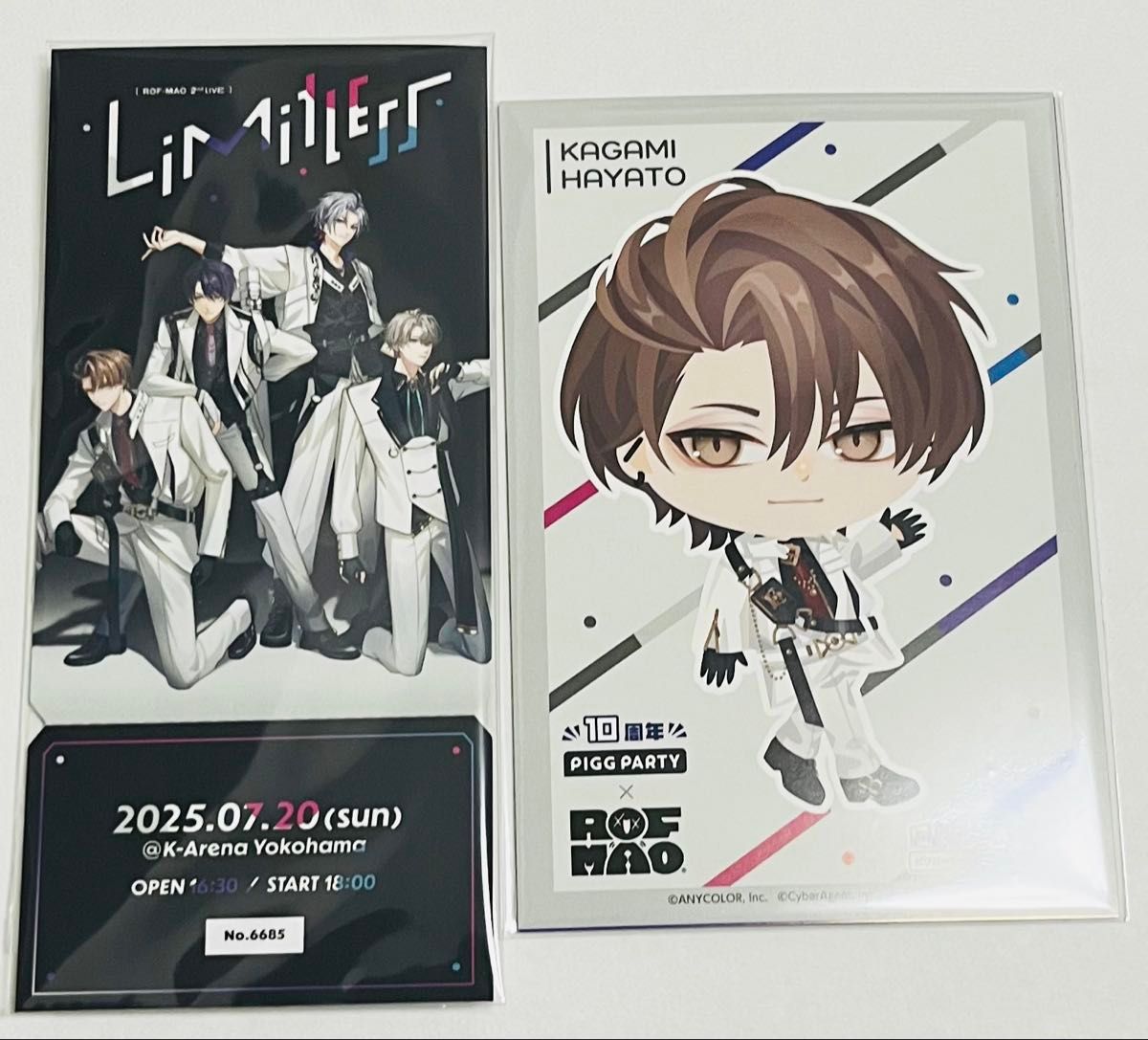 にじさんじSitR横浜ROF-MAO Limitlessメモリアルチケット にじさんじ ROF-MAO limitless メモリアルチケット ポストカード