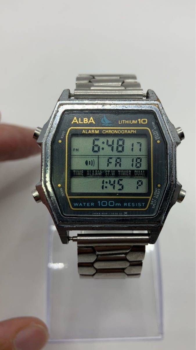 レア SEIKO ALBA W041-5030 ヴィンテージ 腕時計 メンズ レトロ デジタル 昭和レトロ デジタルウォッチ