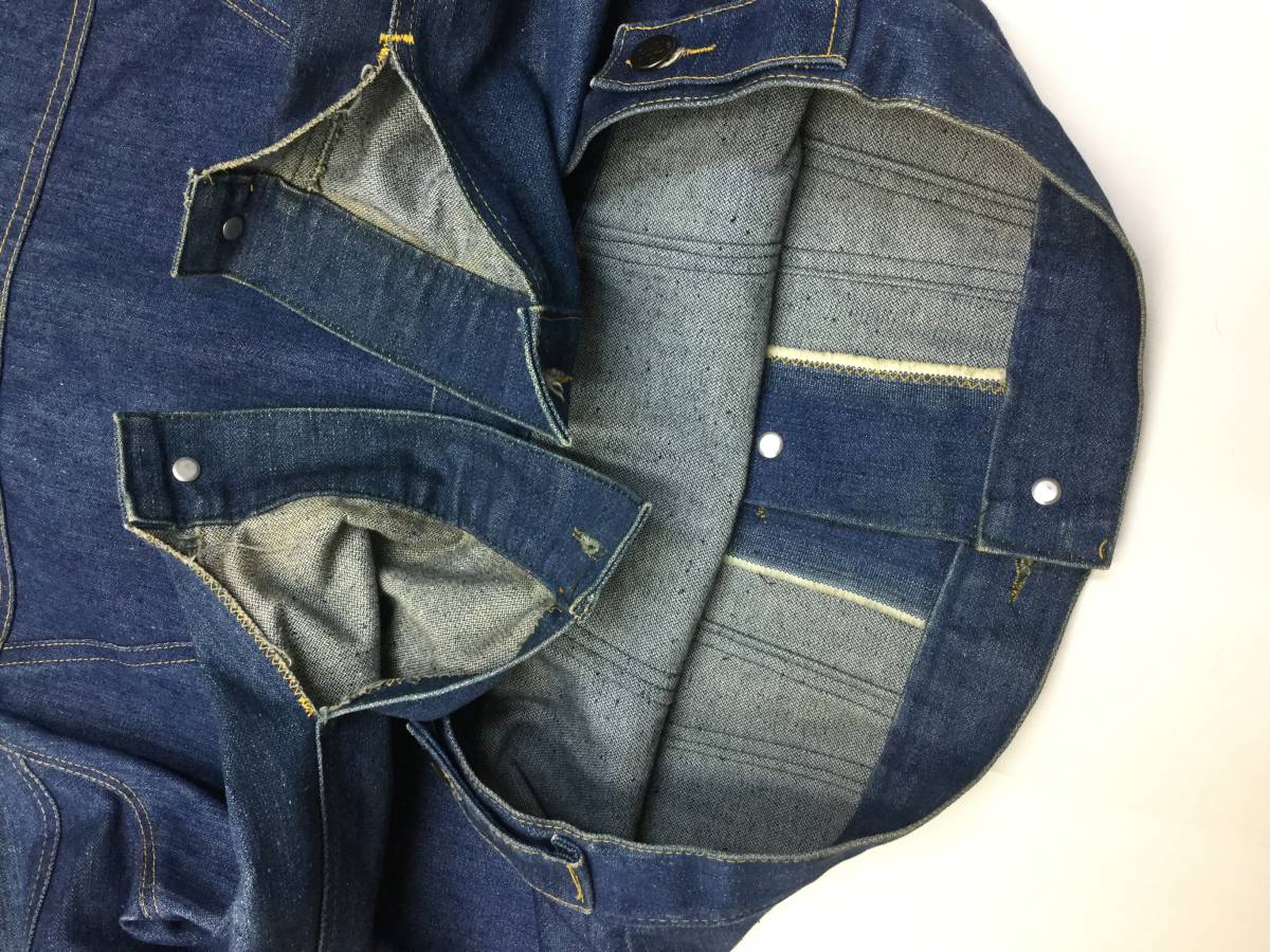 60s UNKNOWN Vintage DENIM JACKET ヴィンテージ ストアブランド　デニムジャケット 13スターボタン 2ndタイプ _画像7