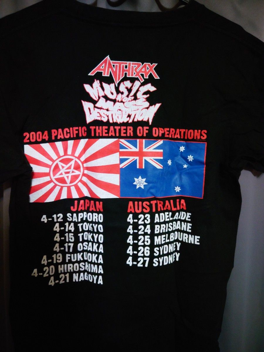 ANTHRAX アンスラックス 2004ツアーTシャツ 正規品 SizeM ANTHRAX アンスラックス 2004ツアーTシャツ 正規品 SizeM|Yahoo