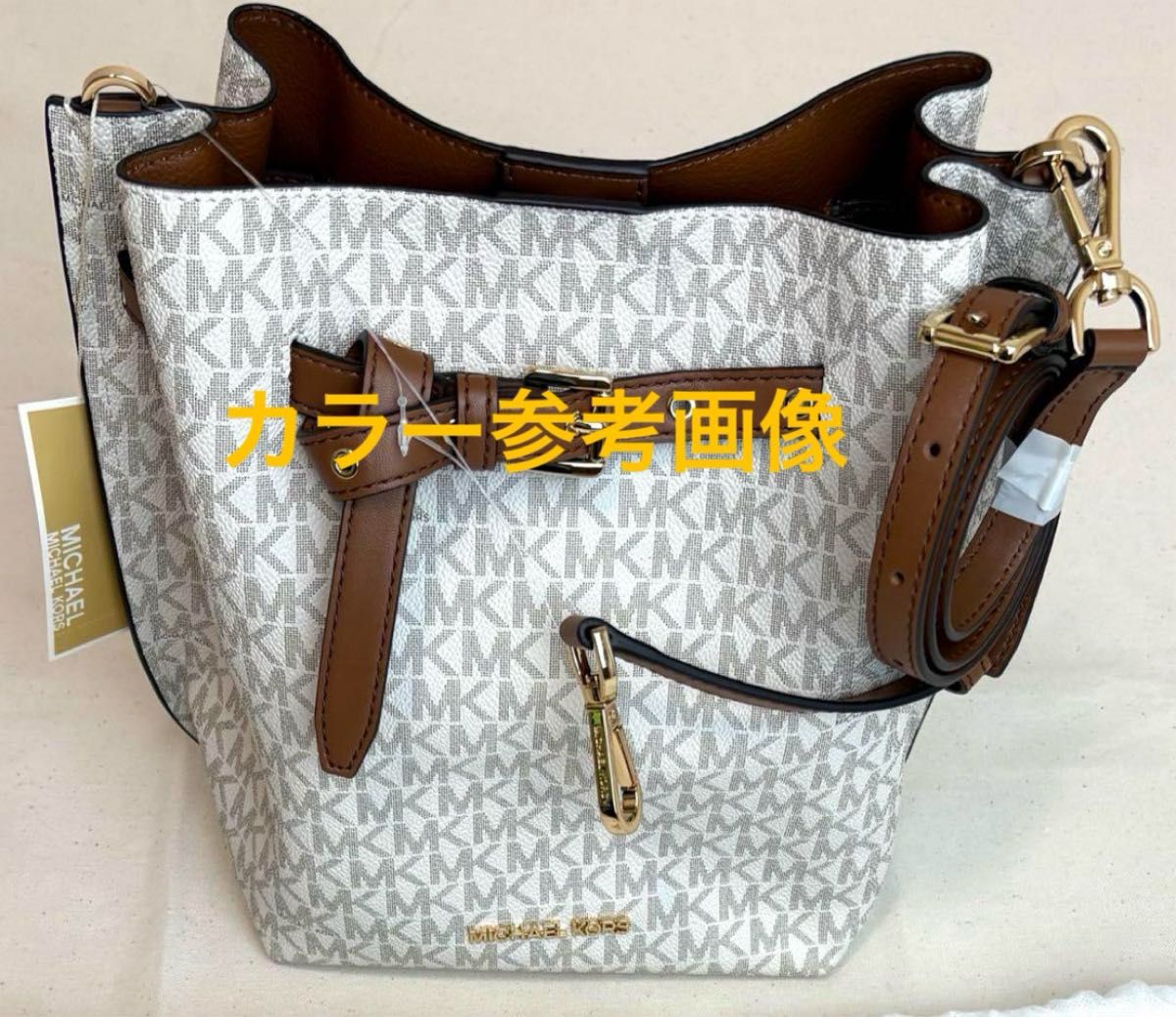 新品タグ付き マイケルコース ハンドバッグ 新品未使用 MICHAEL KORS MKロゴ ショルダーバッグ タグ付き
