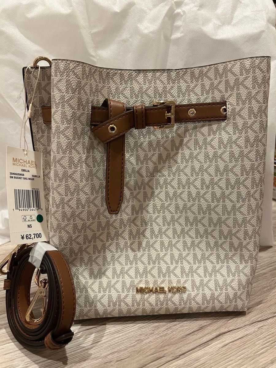 新品タグ付き マイケルコース ハンドバッグ 新品未使用 MICHAEL KORS MKロゴ ショルダーバッグ タグ付き