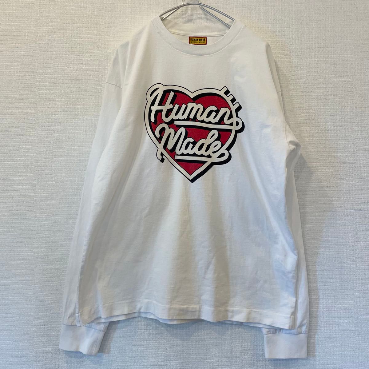 【HUMAN MADE】グラフィックL/S Tシャツ☆白 ロゴ 長袖 ハート HUMAN MADE ヒューマンメイド L/S T-Shirt グラフィック Heart