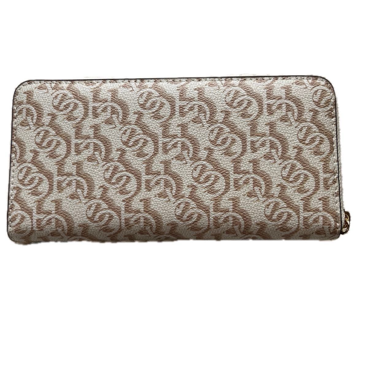 極美品! COACH コーチ シグネチャー 長財布 良品 COACH コーチ 長財布 シグネチャー ベージュ ホワイト《美品