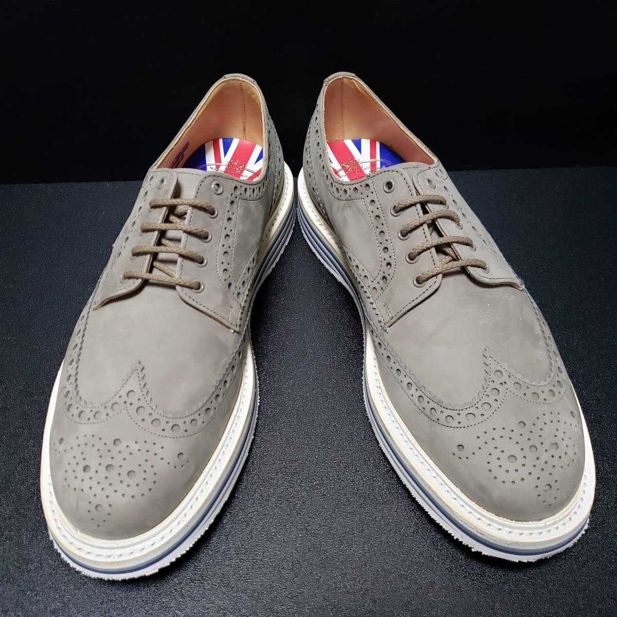 チャーチ（Church's） イギリス製革靴 NABURN グレー UK8F