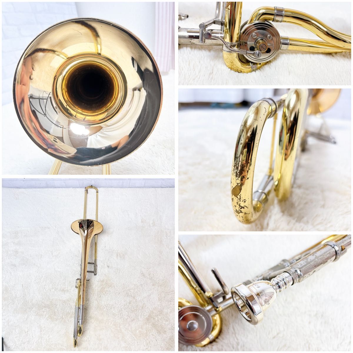 YAMAHA ヤマハ YSL-882B テナーバストロンボーン マウスピース付 YAMAHA ヤマハ YSL-882B テナーバストロンボーン マウスピース付