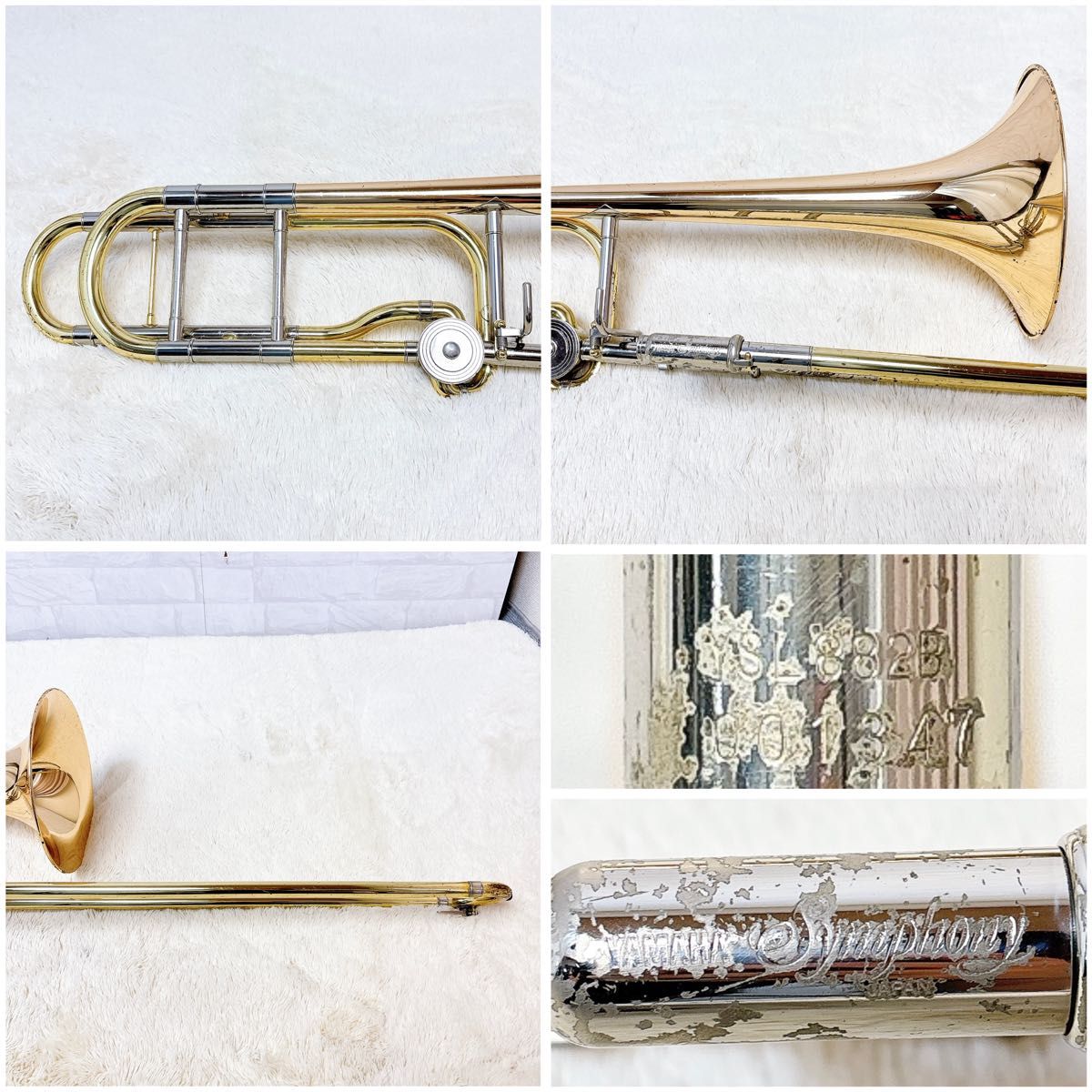YAMAHA ヤマハ YSL-882B テナーバストロンボーン マウスピース付 YAMAHA ヤマハ YSL-882B テナーバストロンボーン マウスピース付