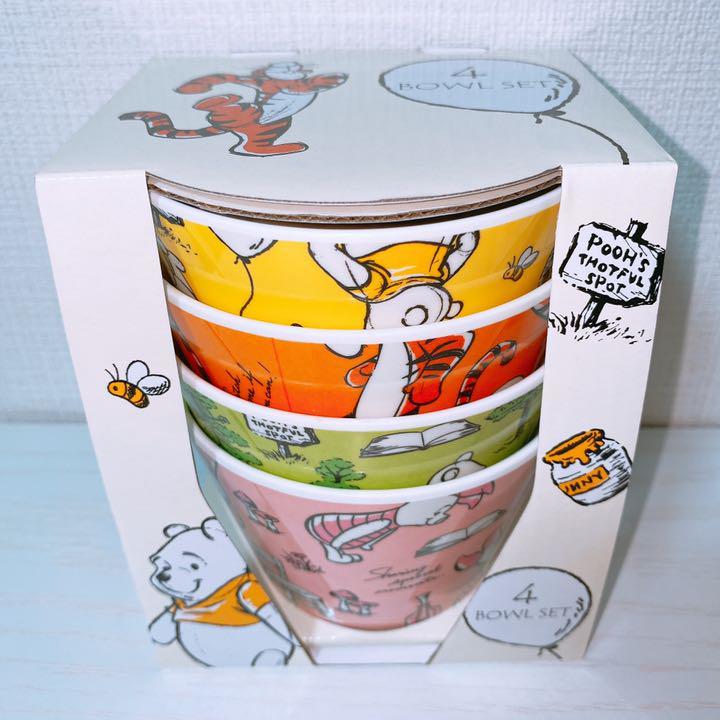  Disney store Pooh melamin bowl set Winnie The Pooh f lens ball cup Pooh tableware cup melamin bowl 