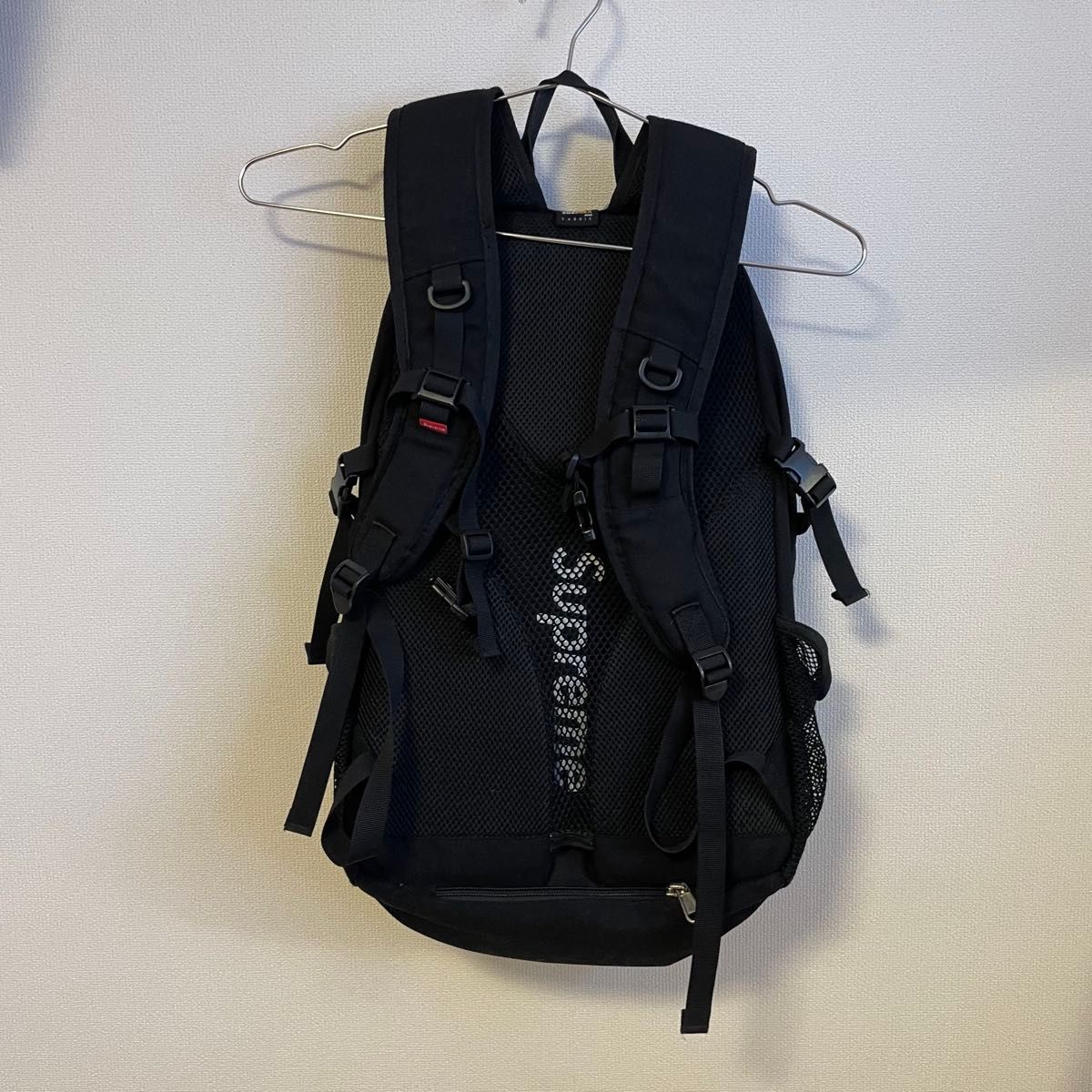 SUPREME 15SS ボックスロゴ コーデュラ バックパック レインカバー付 supreme シュプリーム 15SS ボックスロゴ バックパック ブラック