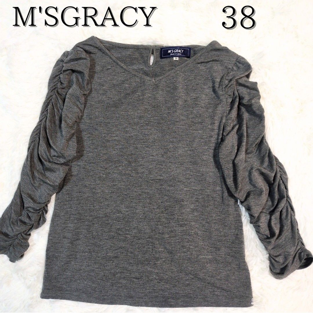 M's GRACY エムズグレイシー トップス カットソー プルオーバー リボン 美シルエット M'S GRACY エムズグレイシー トップス ギャザー