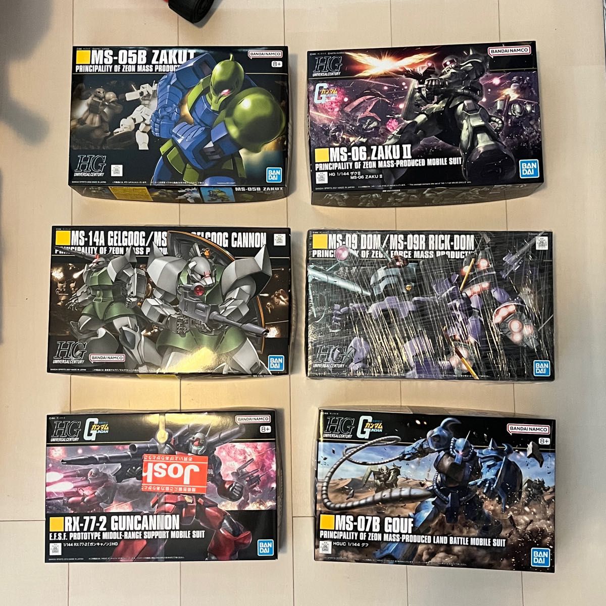 ガンプラまとめ売り HG ザク ゲルググキャノン ドム グフ 等 ガンプラまとめ売り HG ザク ゲルググキャノン ドム グフ