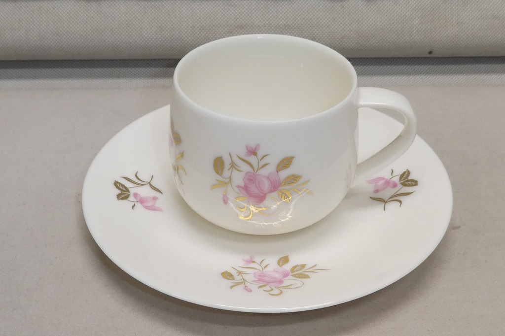 ●SEYEI セーエー陶器 薔薇 ローズ柄 カップソーサー 4客セット コーヒー ティー ●碗皿コーヒーカップ ティーカップ_画像5