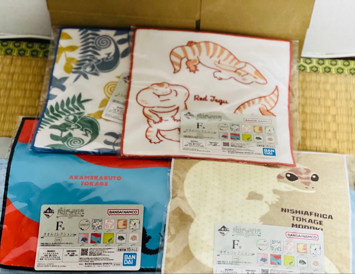 【新品】爬虫類&両生類 一番くじ タオルコレクション 全9種セット 一番くじ】『爬虫類&両生類 -Tiny Friends- Vol 2』【F賞