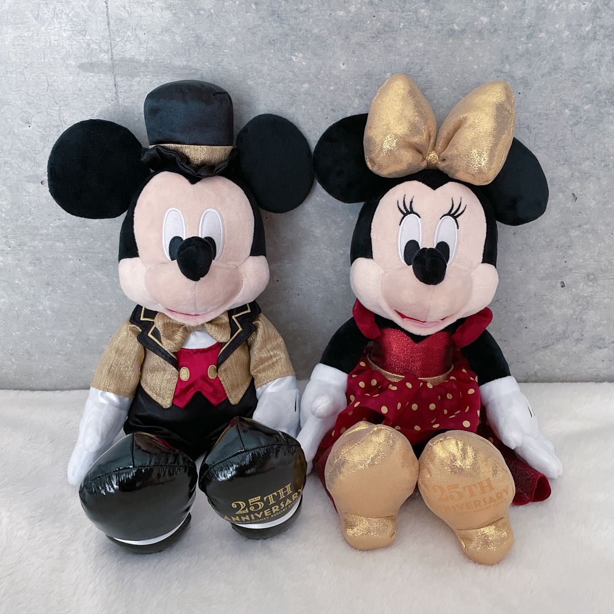 ディズニーストア 25周年記念 ミッキー & ミニー ぬいぐるみセット ディズニー ディズニーストア リニューアル 25周年 ぬいぐるみ