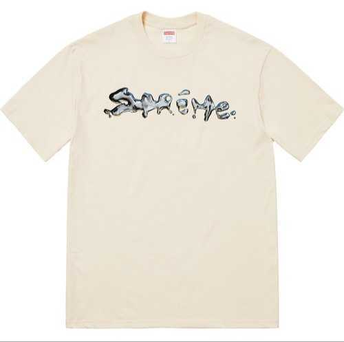 新品 Lサイズ Supreme Liquid Tee Natural 18FW week1 Large ナチュラル 18AW 半タグ付き