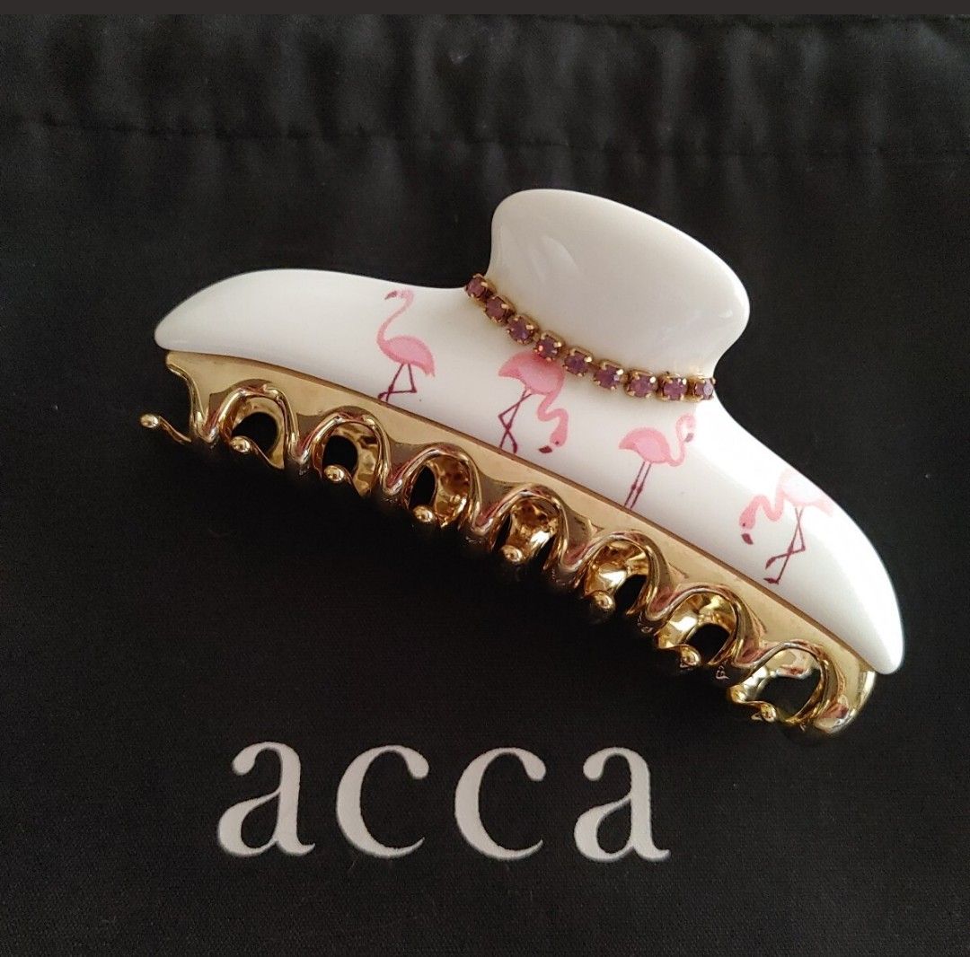acca ヘアクリップ 限定品 acca アッカ ヘアクリップ フラミンゴ ピンク 【GINZAsix限定品