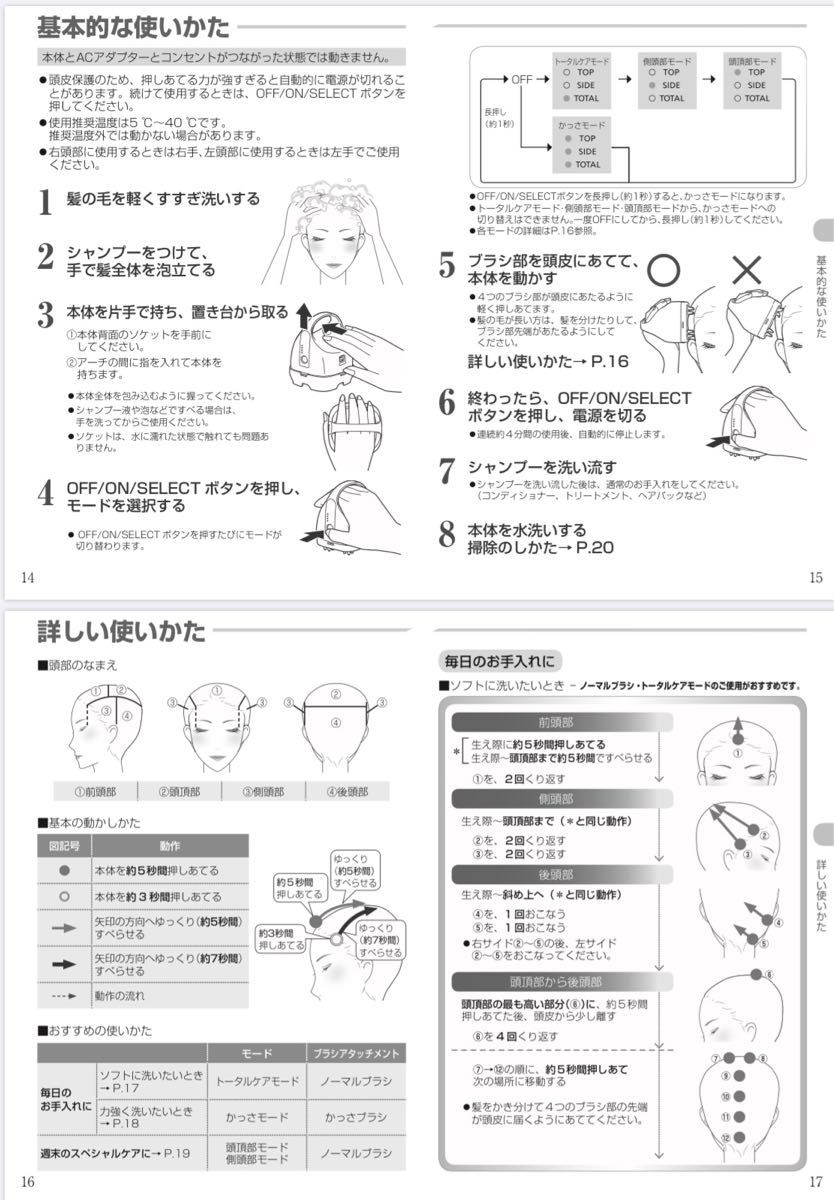 パナソニック頭皮エステ EH-HE97