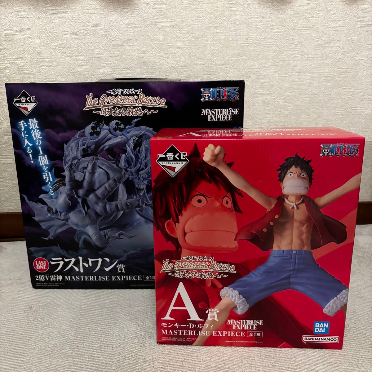 ワンピース 一番くじ ラストワン エネル 2億V雷神 アマル フィギュア ワンピース MASTERLISE EXPIECE ラストワン賞2億V雷神