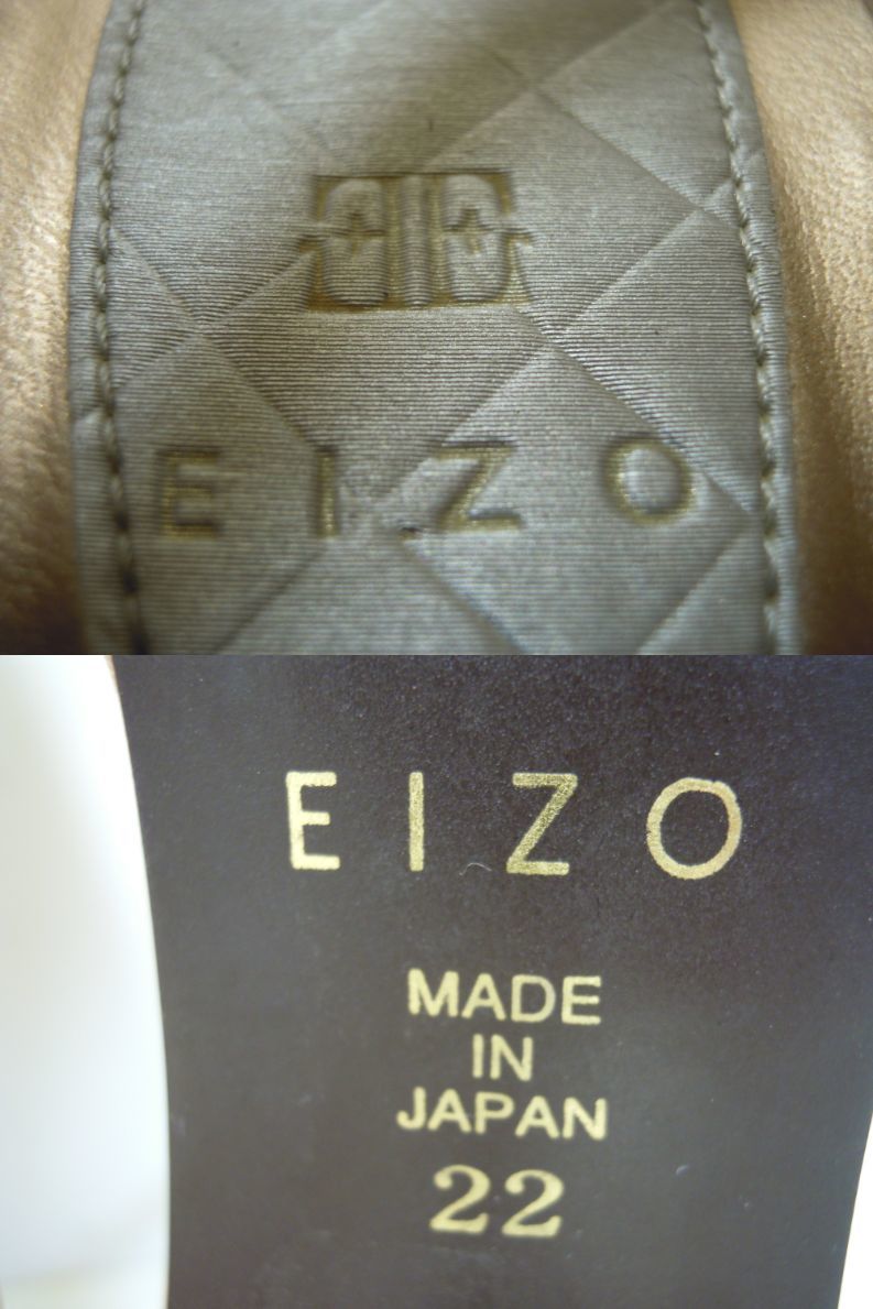 EIZO エイゾー グリッター ストラップサンダル アンクレット サイズ22.0cm 日本製_画像10