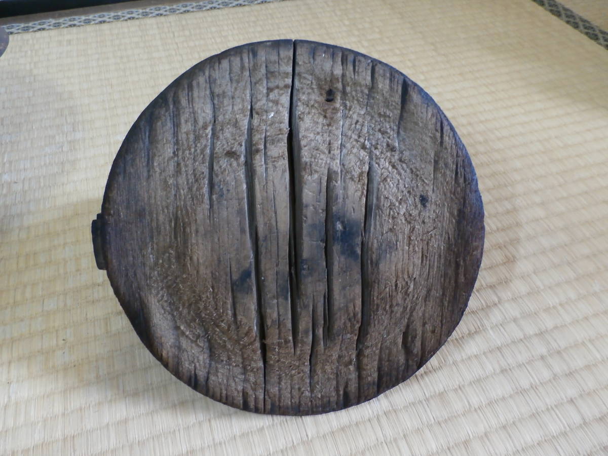 昭和レトロ☆羽釜☆変わった形状の木蓋です☆幅35cm×高さ22cm＋蓋14cm_画像3