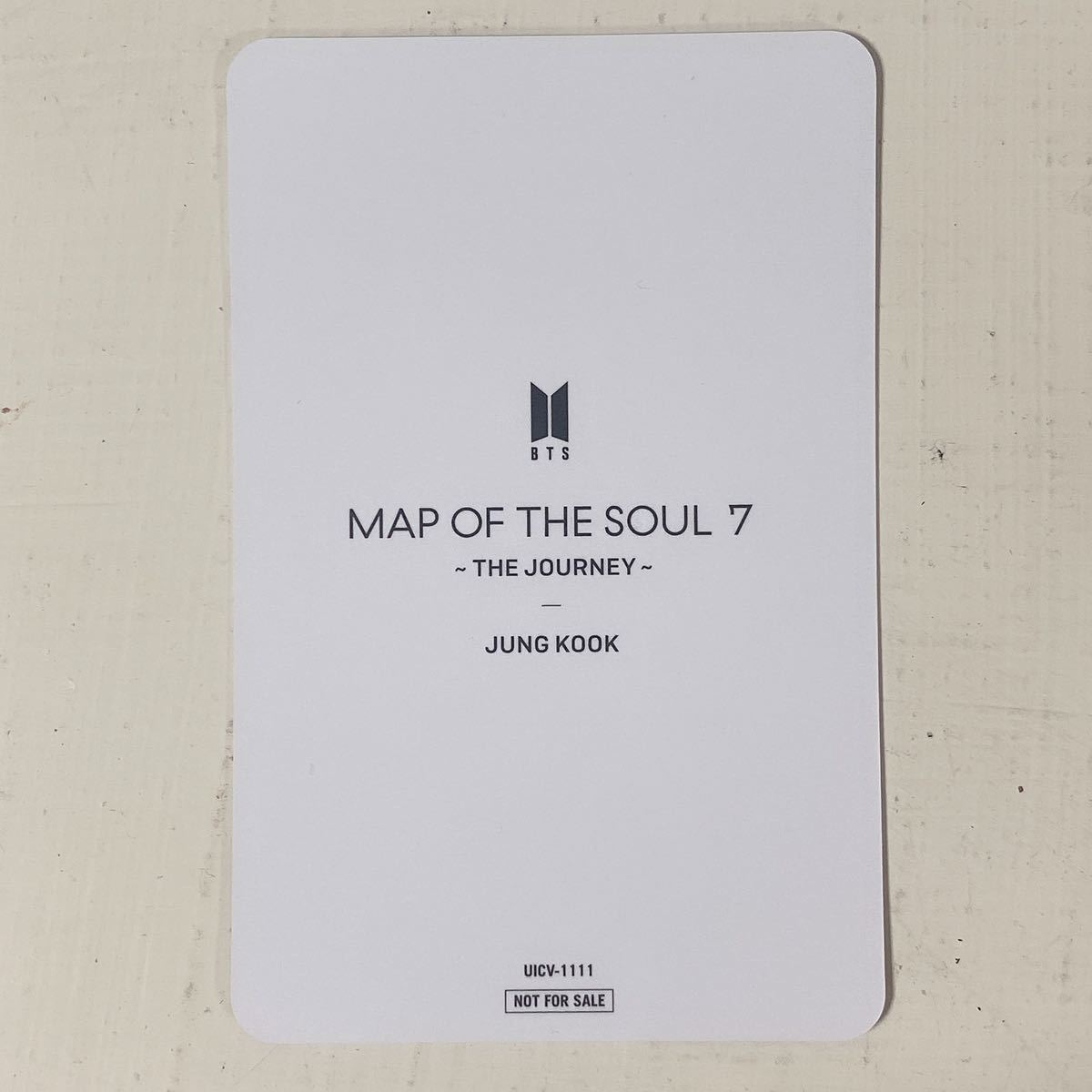 防弾少年団◆ジョングク◆MAP OF THE SOUL 7◆通常盤 封入特典トレカ◆即決_画像2