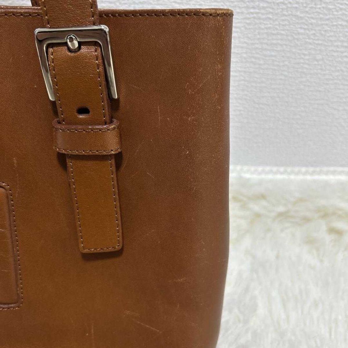 【お値下げしました⭐︎美品‼︎】HIROFU♪レザートートバッグ HIROFU ヒロフ トートバッグ ブラウン オールレザー レザー