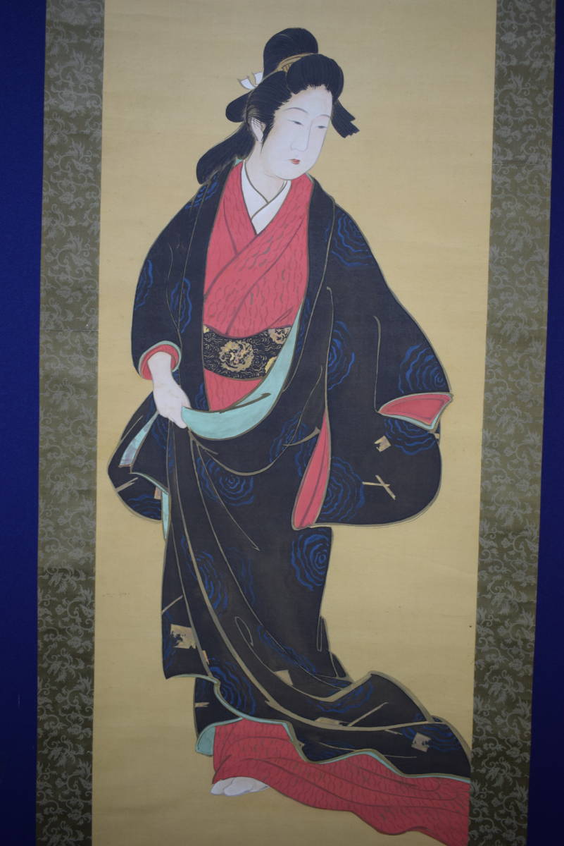 不詳/作者不明/美人画/浮世絵/布袋屋掛軸HH-558 不詳】//作者不明/美人画/浮世絵/布袋屋掛軸HH-558 :: Yahoo