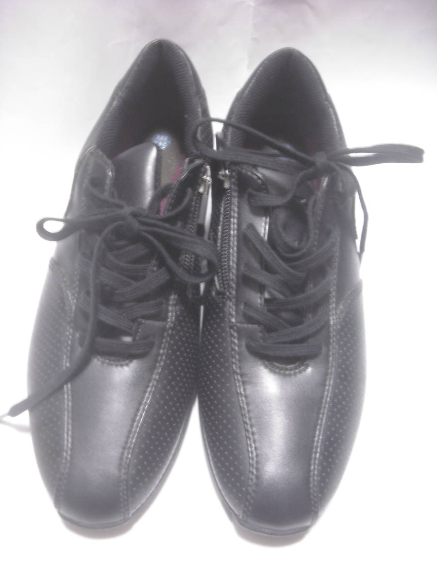 運動靴：Mizuno　X10　２４．０　ファスナー　ブラック_画像2