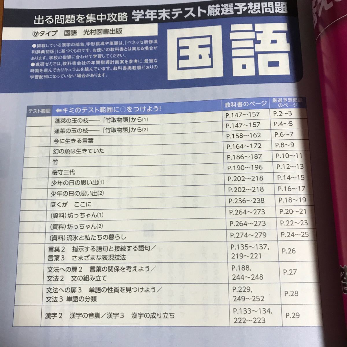 Paypayフリマ 進研ゼミ 中学講座 中1 厳選予想問題 学年末テスト 答えと解説 Paypayフリマ 進研ゼミ 中学講座 中1 厳選予想問題 学年末テスト 答えと解説