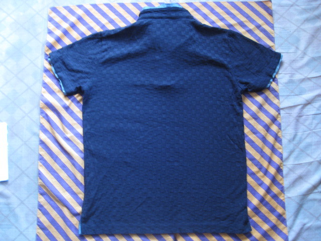 [ old clothes ]*TK MIXPICE Takeo Kikuchi casual polo-shirt / combination neck XL domestic regular goods!